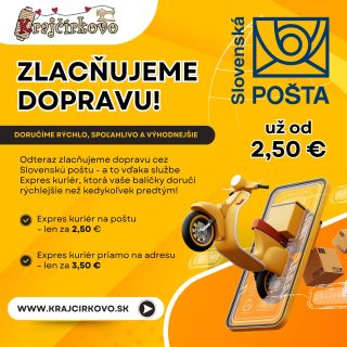 🧵📦 Novinka z Krajčírkova - lacnejšia a rýchlejšia doprava! Milé krajčírky a tvorivé duše, máme pre vás skvelú správu! ✂️...